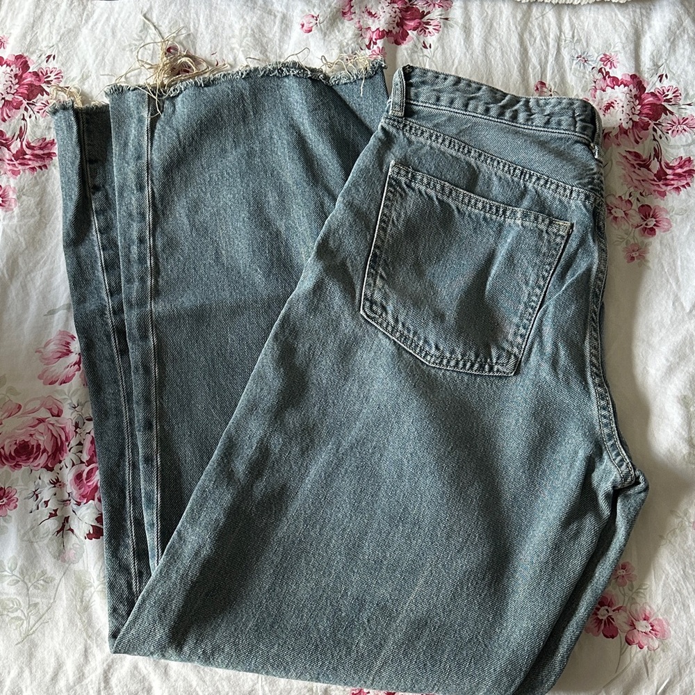 Zara Light Blue Denim Pants